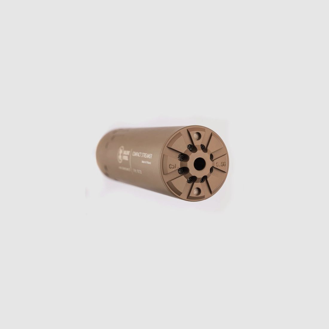Silent Steel Tactical Package Compact Streamer stainless steel body + Flow suppression unit 5.56 FDE, Bild 3 von 9