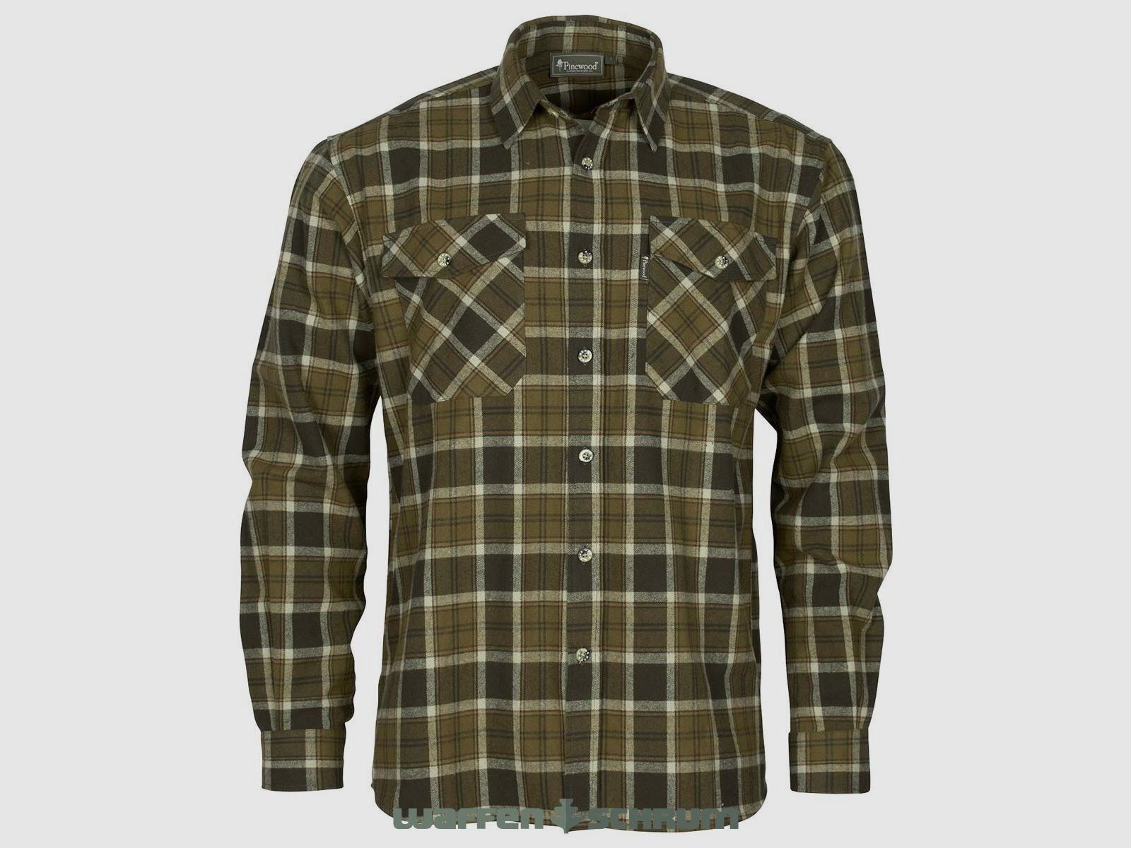 Pinewood Hemd Härjedalen H. Olive/Khaki
