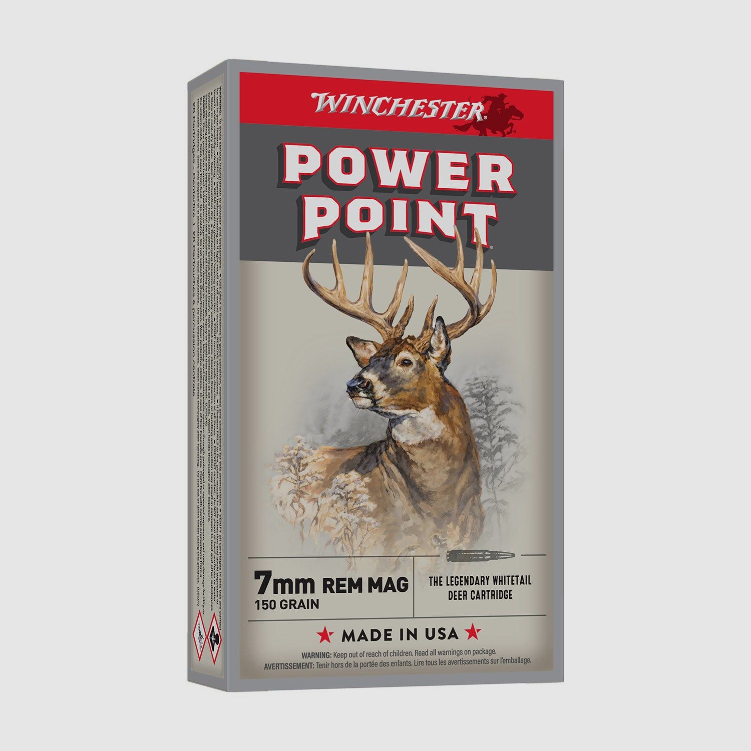 7 Rem mag WINCHESTER POWER-POINT 150gr