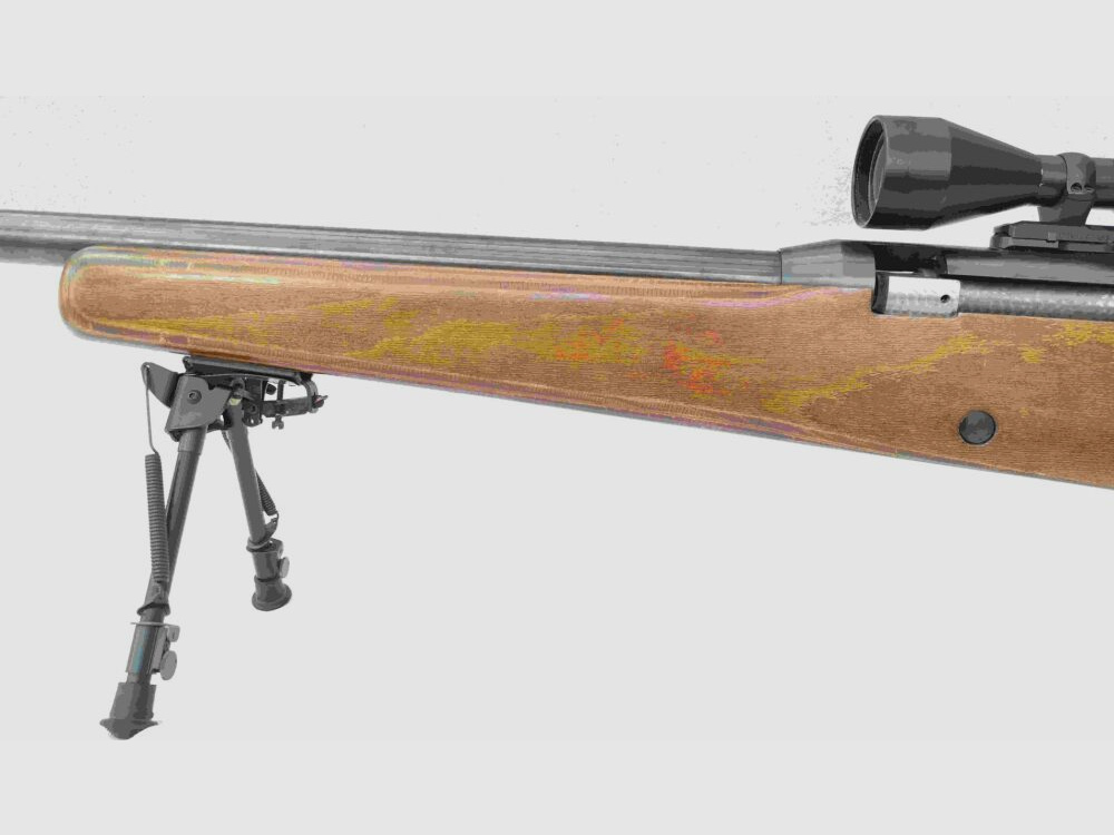 unbekannt 50BMG - Einzellader mit Schichtholzschaft