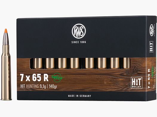 RWS Büchsenpatronen Hit 7x65 R. 140 grains