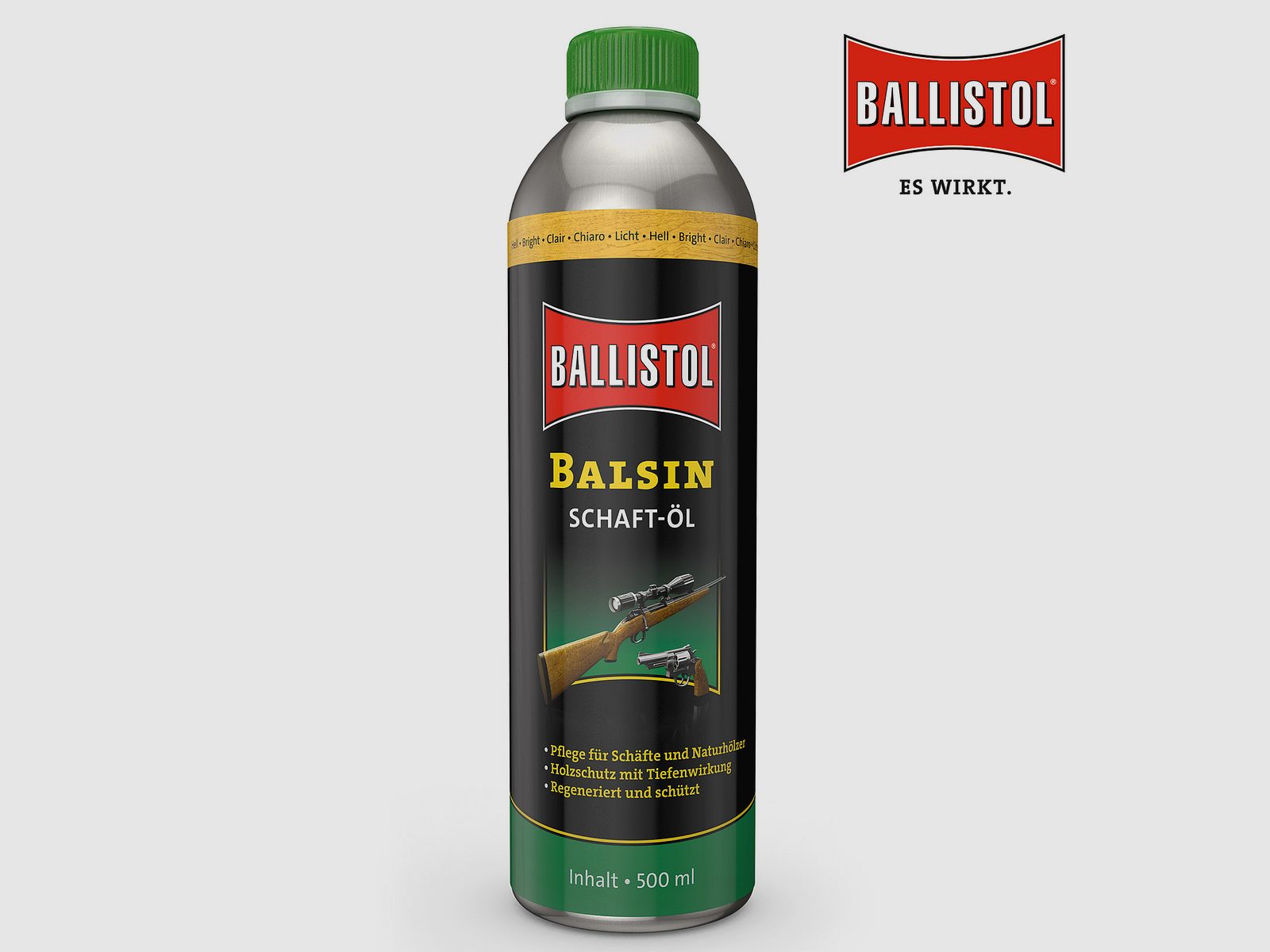 BALLISTOL pielęgnacja kolby Balsin olej do kolby jasny 500 ml