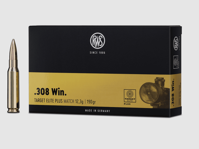 RWS .308 Target Elite Plus Match 190 Gr. - 20 pz.