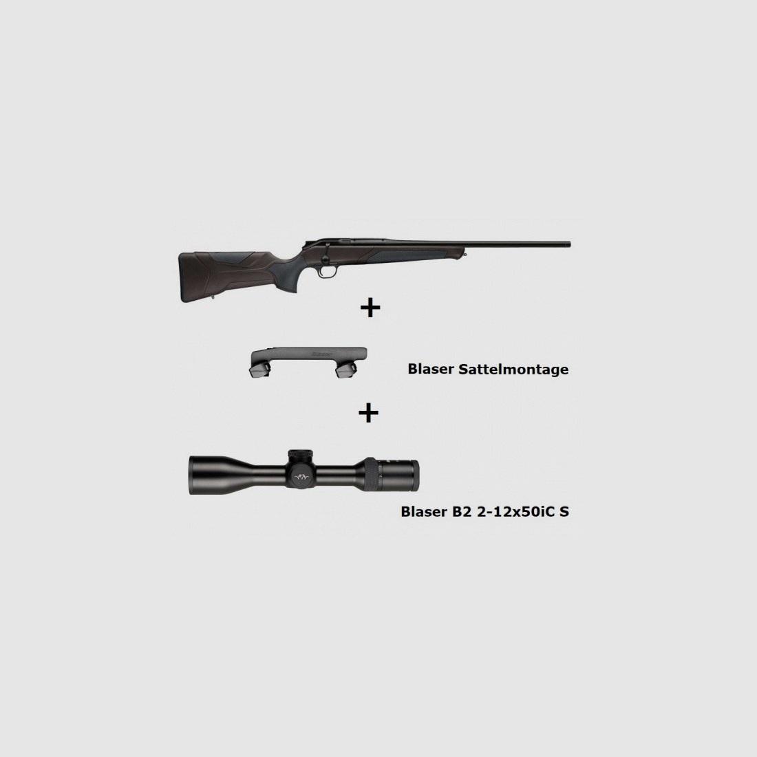 Blaser R8 Professional 2.0 (nero-marrone) + ... / Pacchetto completo