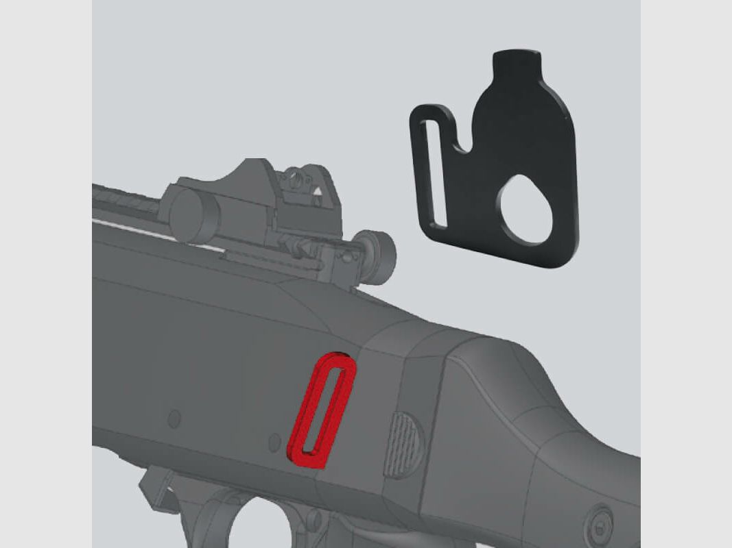 Zubehör Waffen FABARM STF Montageringe Position 9, Bild 2 von 2