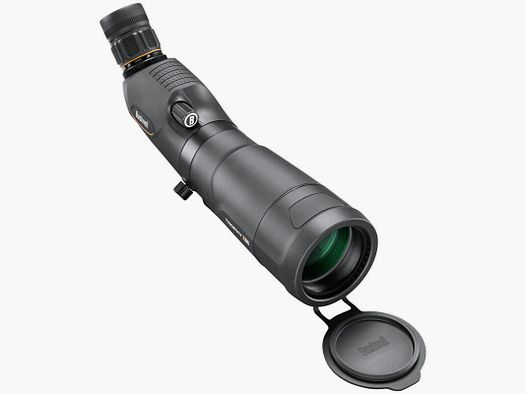 Bushnell Spektiv Trophy Xtreme 20-60x65mm mit Schrägeinblick, schwarz, Porro-Prismen, mit Koffer und Stativ