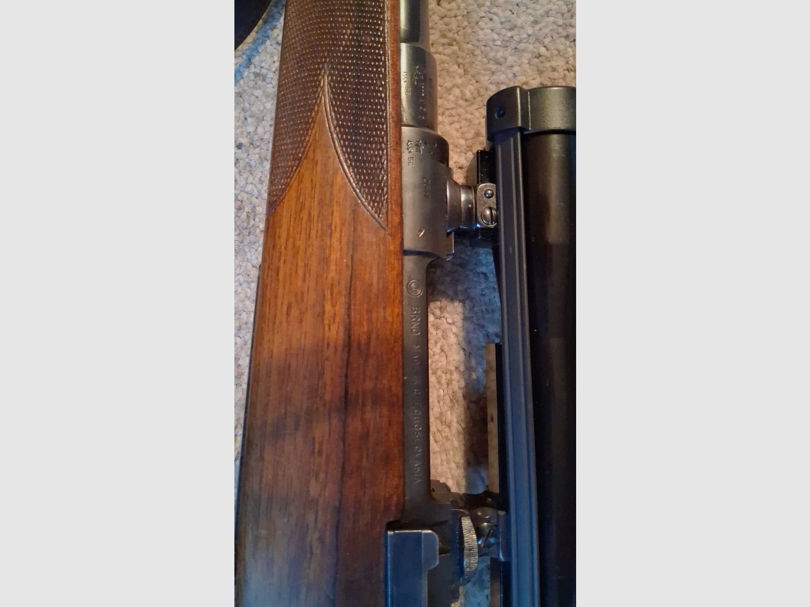 Langwaffe Brünner Repetierbüchse 7x57 mit Zielfernrohr Hubertus 6x40