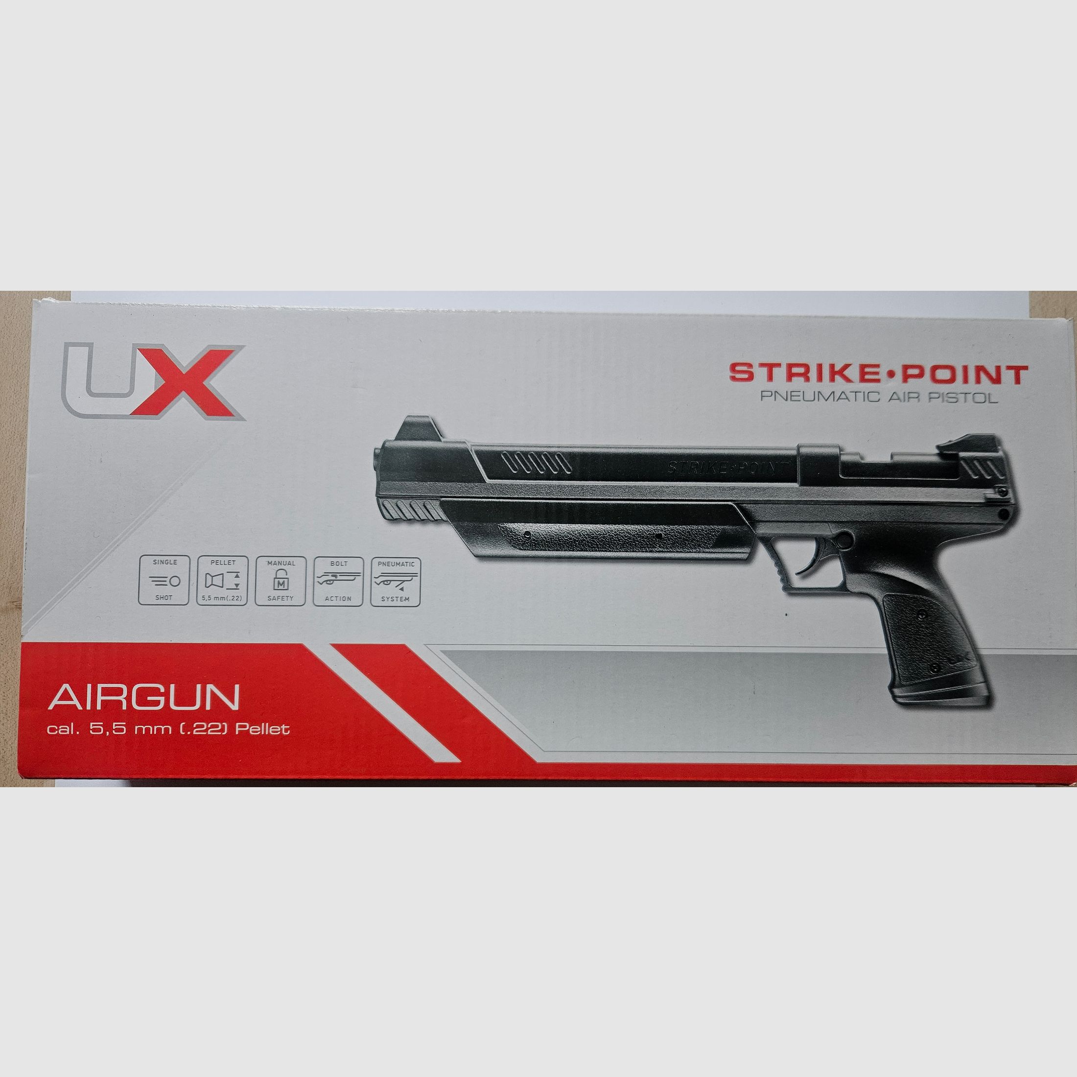 UX Strike Point Luftpistole Schwarz 5,5 mm Diabolo