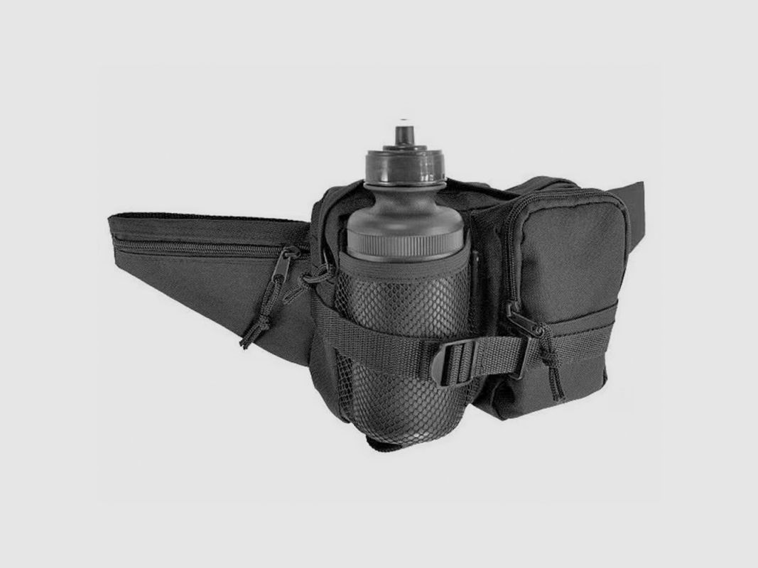 TORBA MIL-TEC FANNY PACK WITH BOTTLE BLACK, zdjęcie 3 z 4