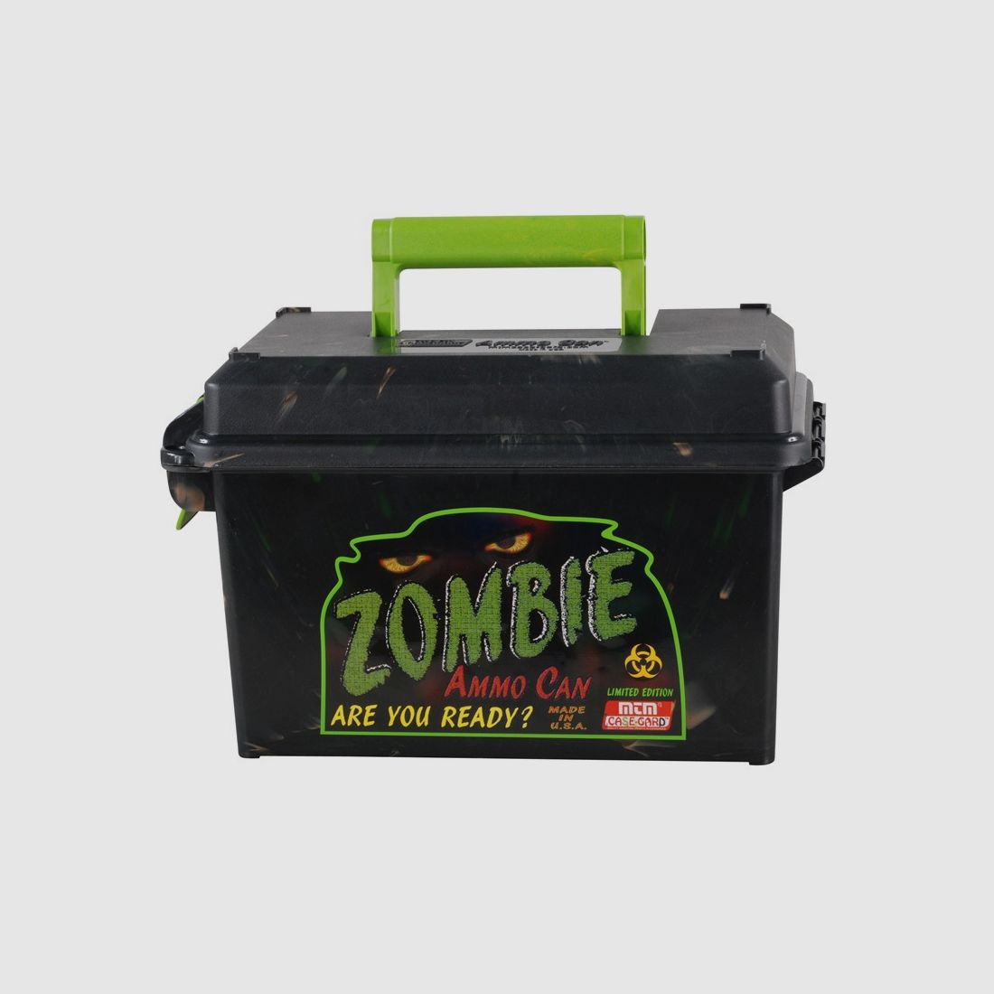 MTM scatola per munizioni AC50Z nera in stile zombie