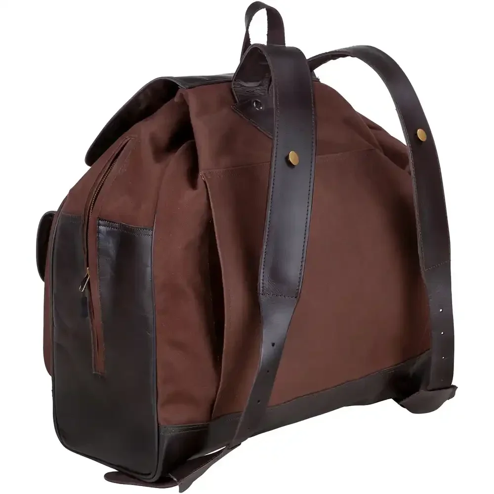 Rucksack Baumwolle/Leder