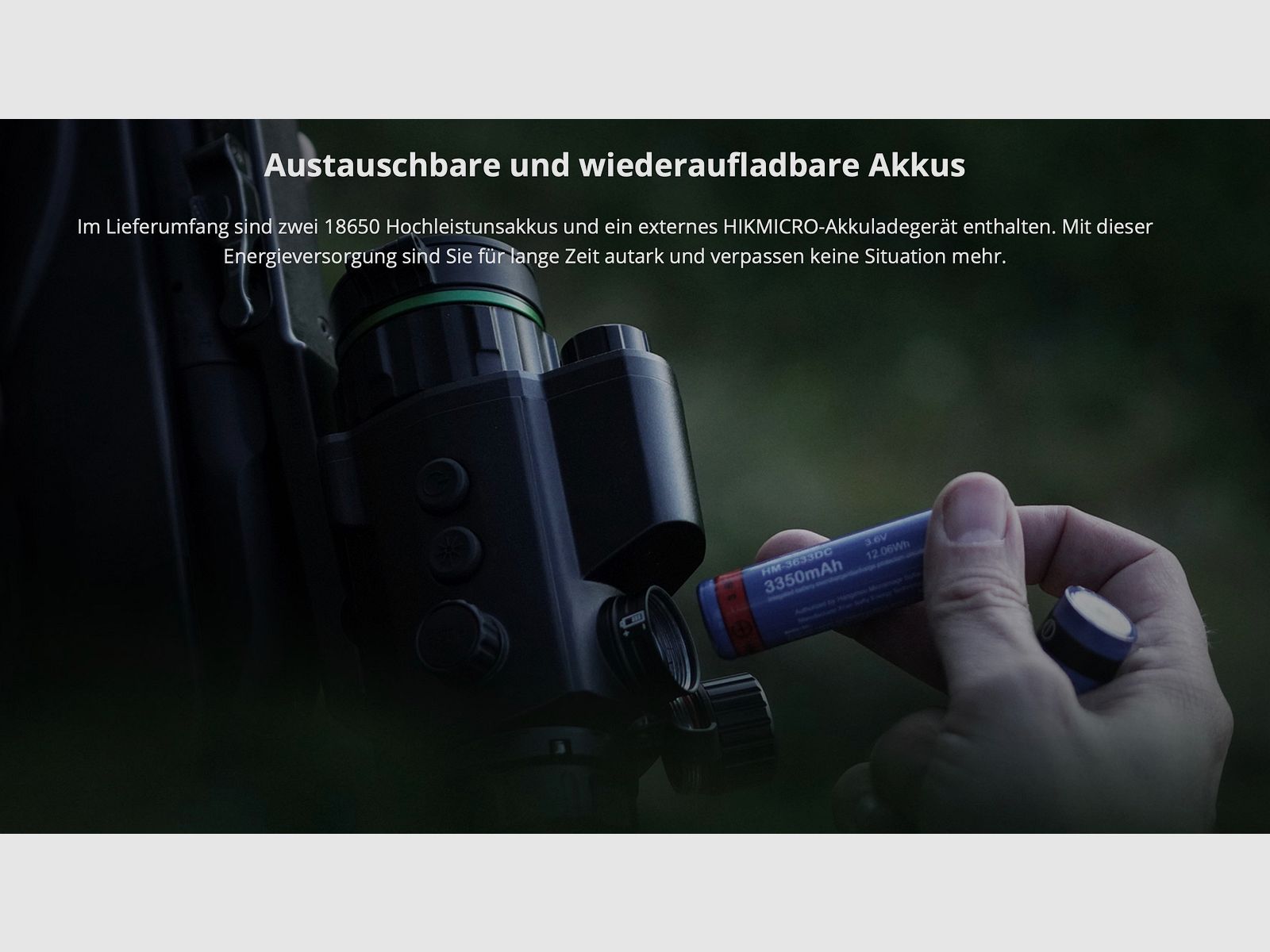 Hikmicro 50-2-075 Clip-On Cheetah C32F 850 nm integrierter IR Strahler