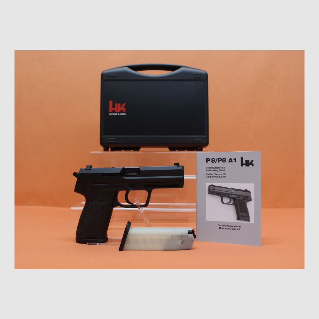 Heckler&Koch Ha.Pistole 9mmLuger Heckler&Koch/H&K HK P8 A1 108mm Feld-Zug-Lauf/ 3-Dot Visierung (9mmPara/9x19)