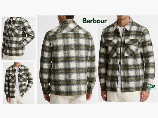 BARBOUR International Overshirt Clayton aus Wollmischung in der Farbe GN98