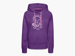 blackrifles skull - Frauen Premium Hoodie Malve