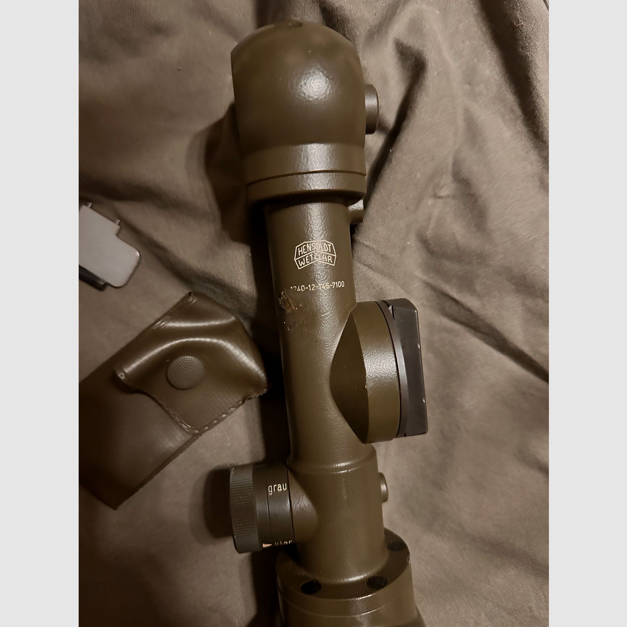 MG 3 affusto terrestre con ottica BW affusto da campo hensoldt wetzlar