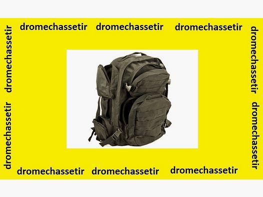Taktischer Rucksack mit mehreren Fächern, Modell schwarz