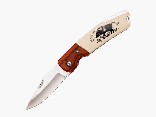 PARABELLUM NAVAJA CAZA HOJA 7,7 CM. MANGO MADERA/ABS Ref. K2465LJ