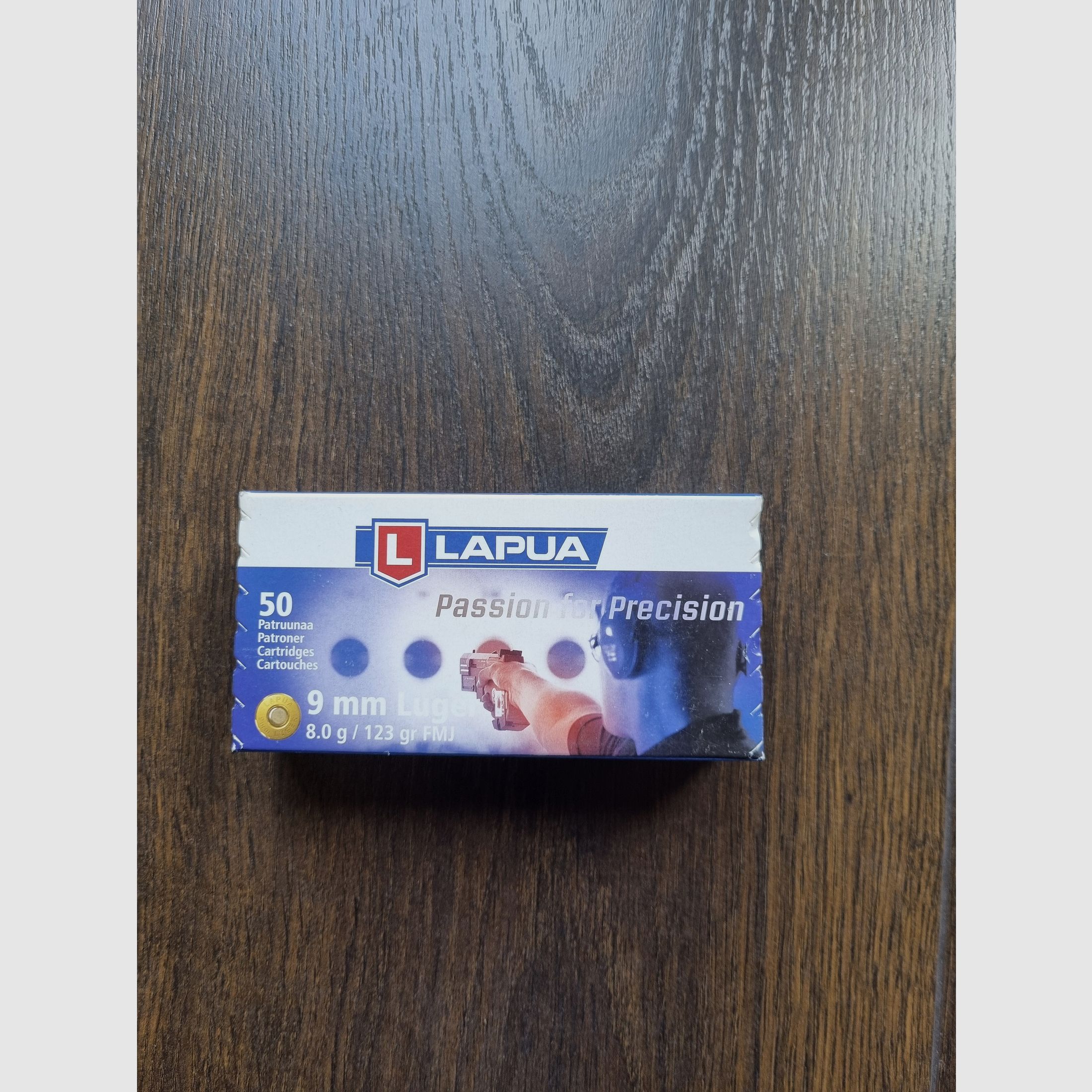 200 Schuss Lapua R381 / 9 x19 mm / 9 mm Luger / 8 g / 123 grain  /  FMJ optimal für Mauser P08