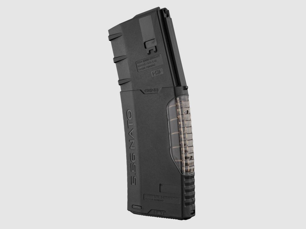 HERA ARMS 30-Schuss-Magazin schwarz mit Fenster für AR15 .223 Rem, Bild 2 von 2