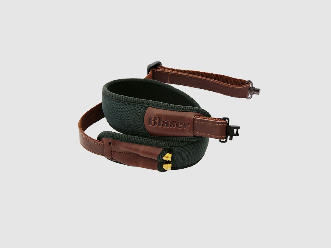 Blaser Gewehrriemen Farbe: Loden/Leder