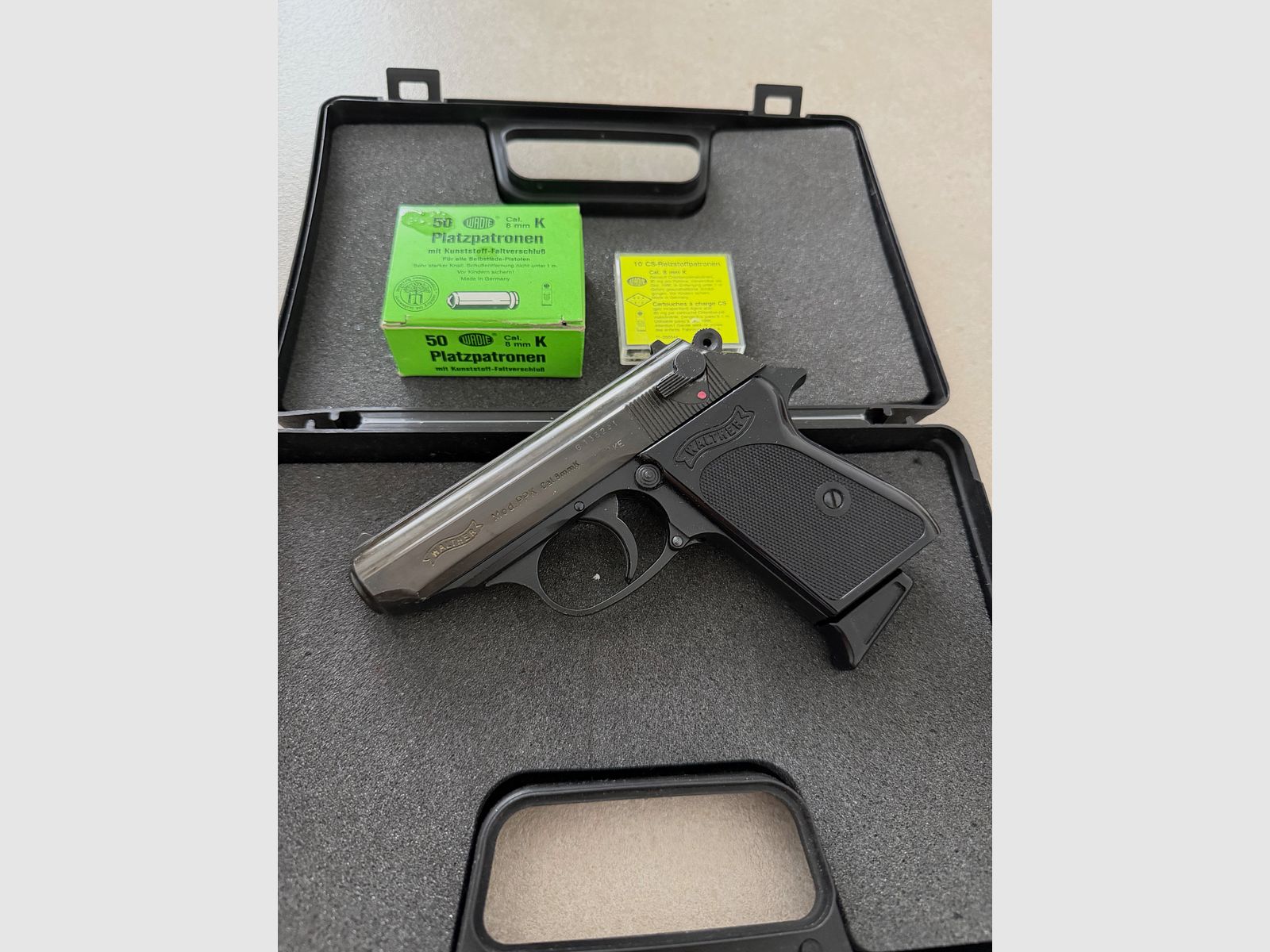 Walther PPK 8mm Knall Goudschrift, afbeelding 1 van 4