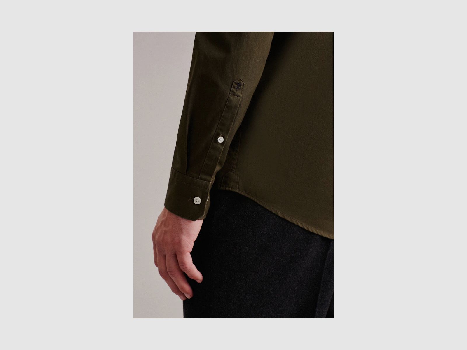 SEIDENSTICKER Twill Casual Hemd in Regular mit Button-Down-Kragen