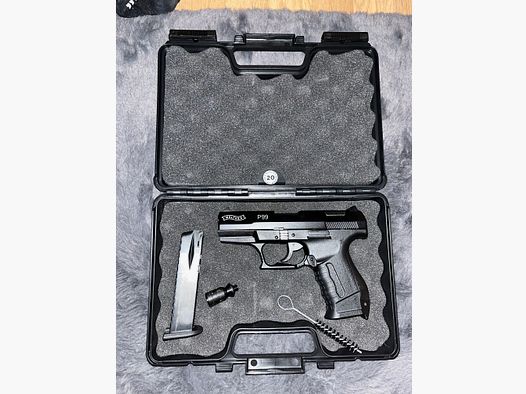 Walther P99 BLK 9mm P.A.K. 15R