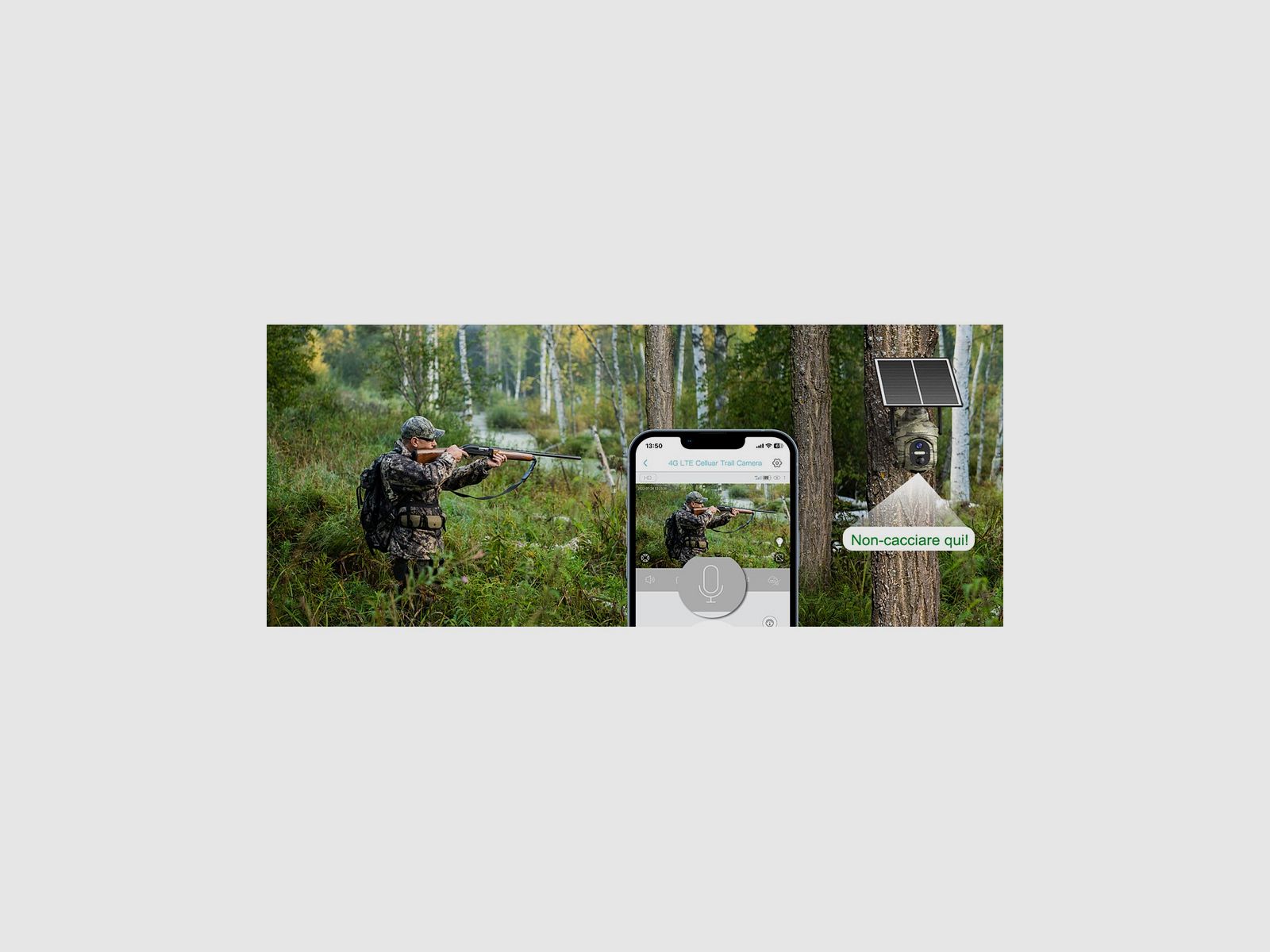 Appareil photo piège Lemnoi Smart 3G/4G 2K avec carte SIM et SD Vision nocturne couleur et panneau solaire étanche, image 9 sur 11