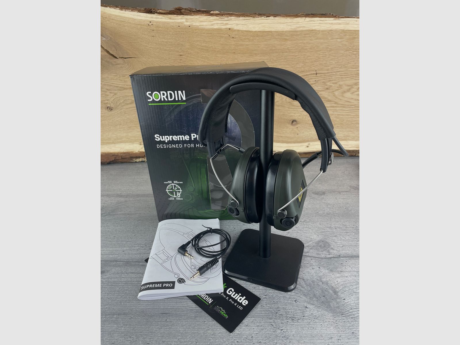 BWare Sordin 75302-X/L-S Elektronischer Gehörschutz Supreme Pro X Headband Grün