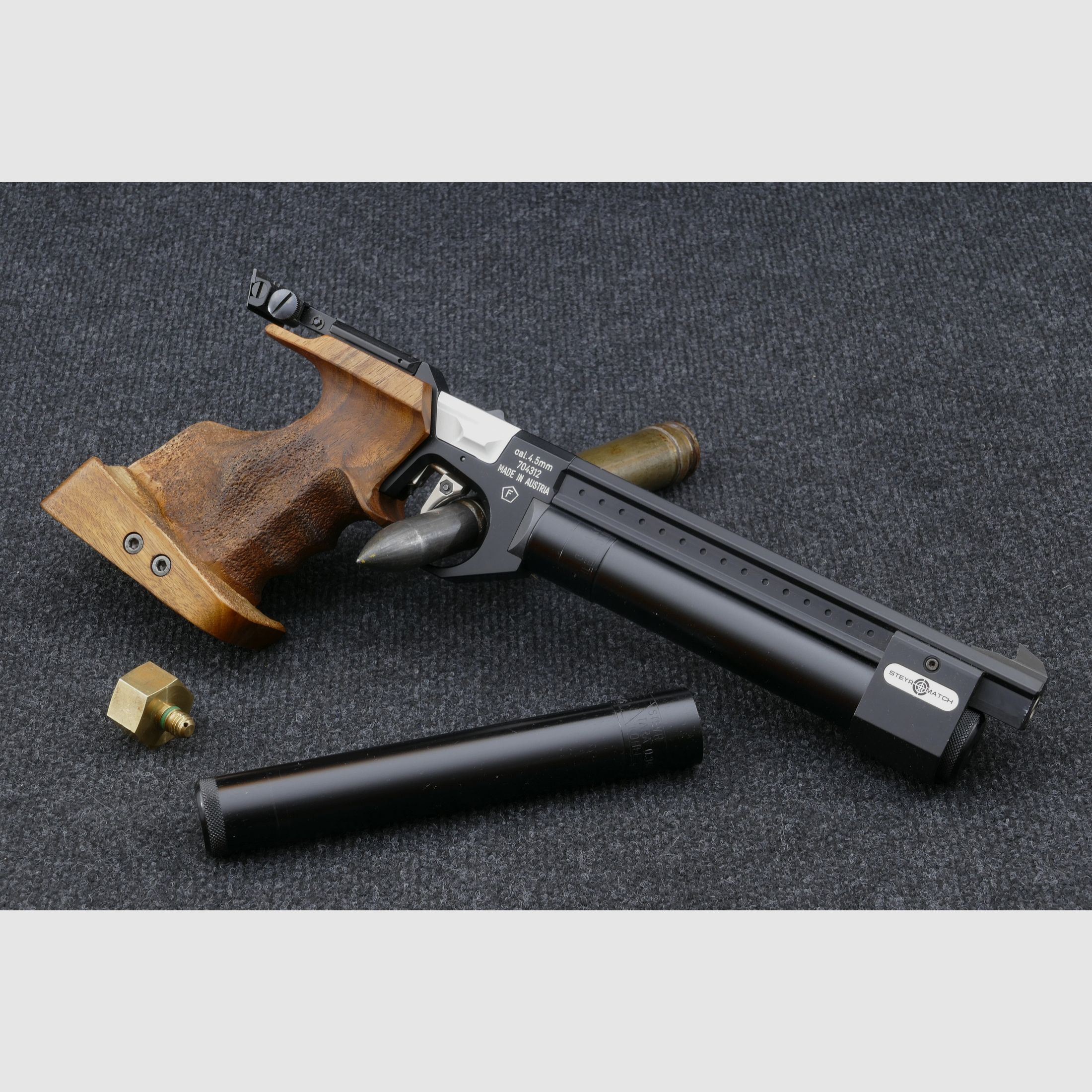 Steyr-Mannlicher LP1 CO₂ Match 4,5 mm „Match 91“ | 2 cartridges + filling adapter Ombouw naar perslucht mogelijk