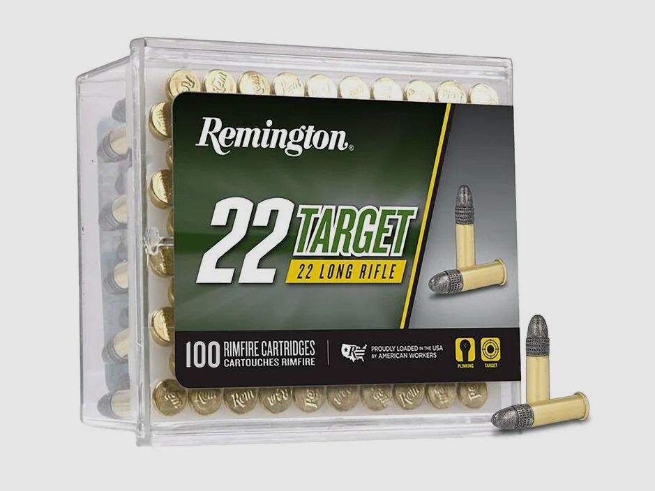 Remington Target .22 LR 40GR LRN 100 cartucce
