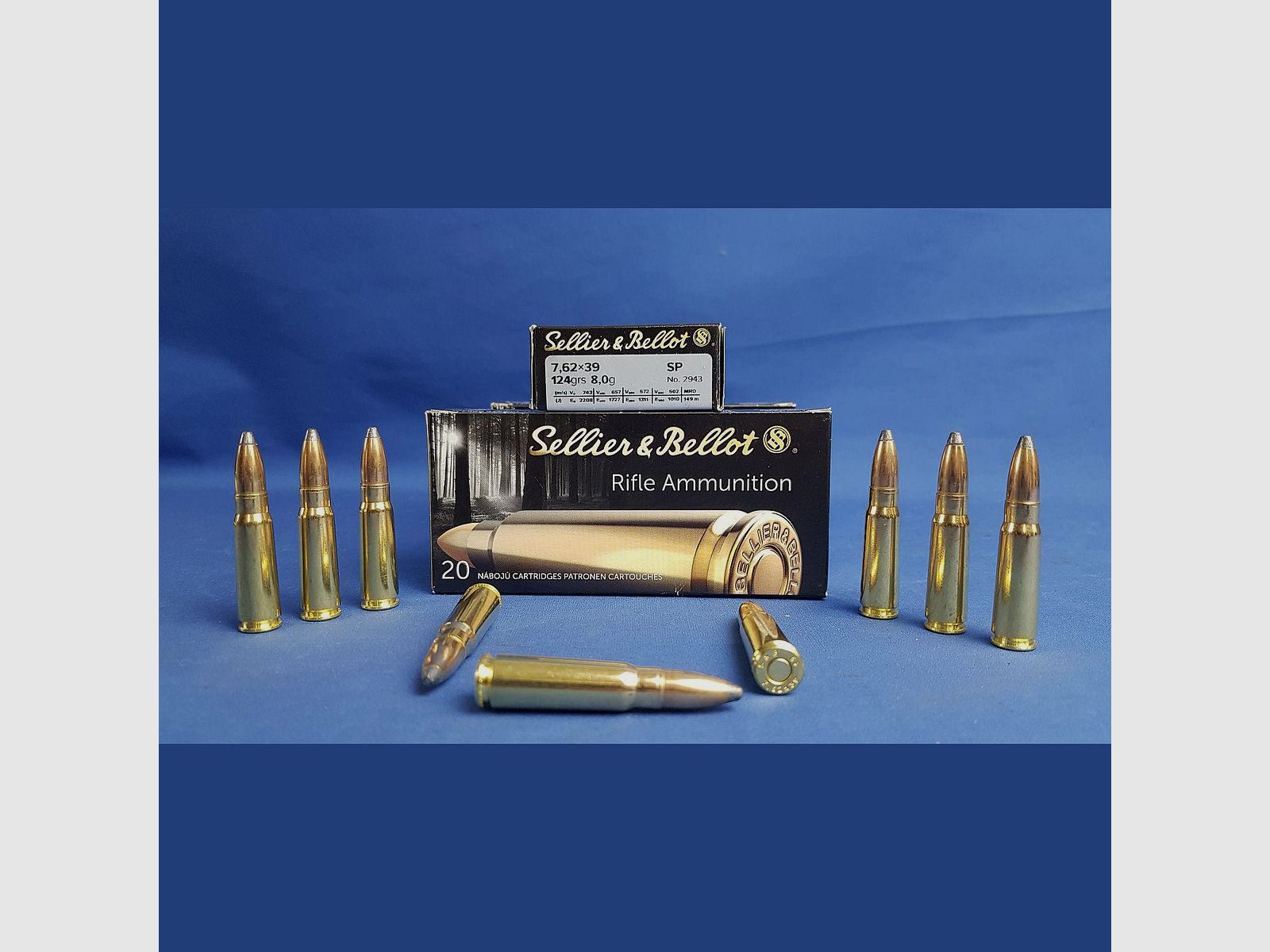 Sellier&Bellot 7,62×39 SP 124grs 8,0g
