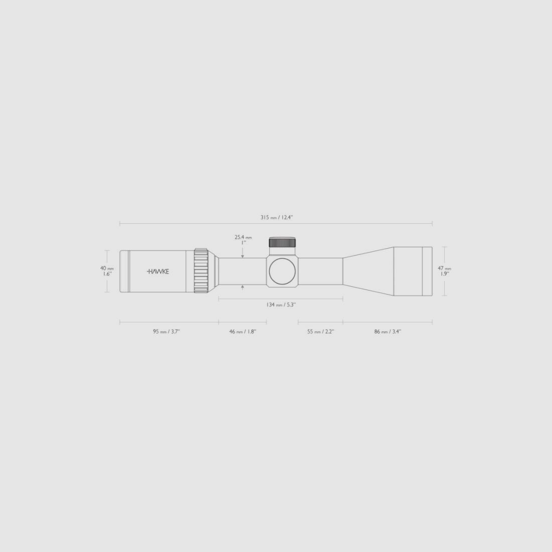 Hawke Zielfernrohr Vantage 3-9x40 IR Rimfire .22LR. HV, Bild 7 von 8