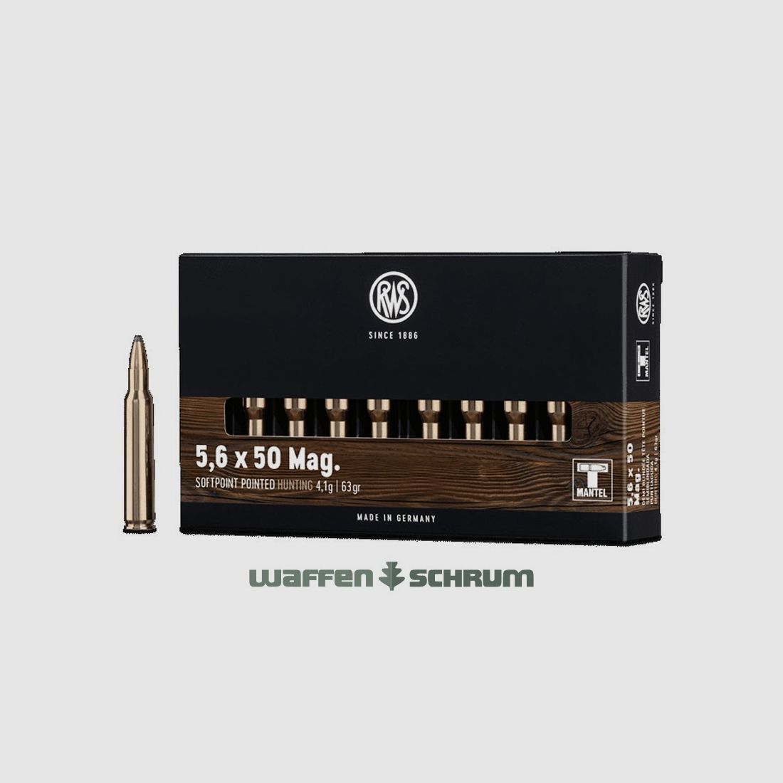 RWS 5,6x50Mag TMS 4,1g - 63gr