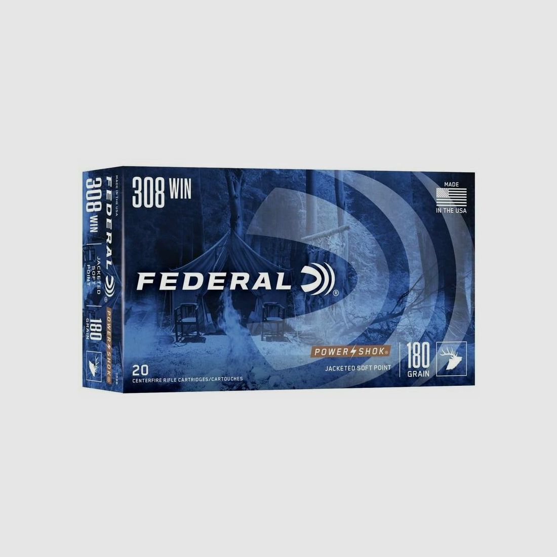 Federal SP P-Shok 11.7g/180grs à20 .308Win