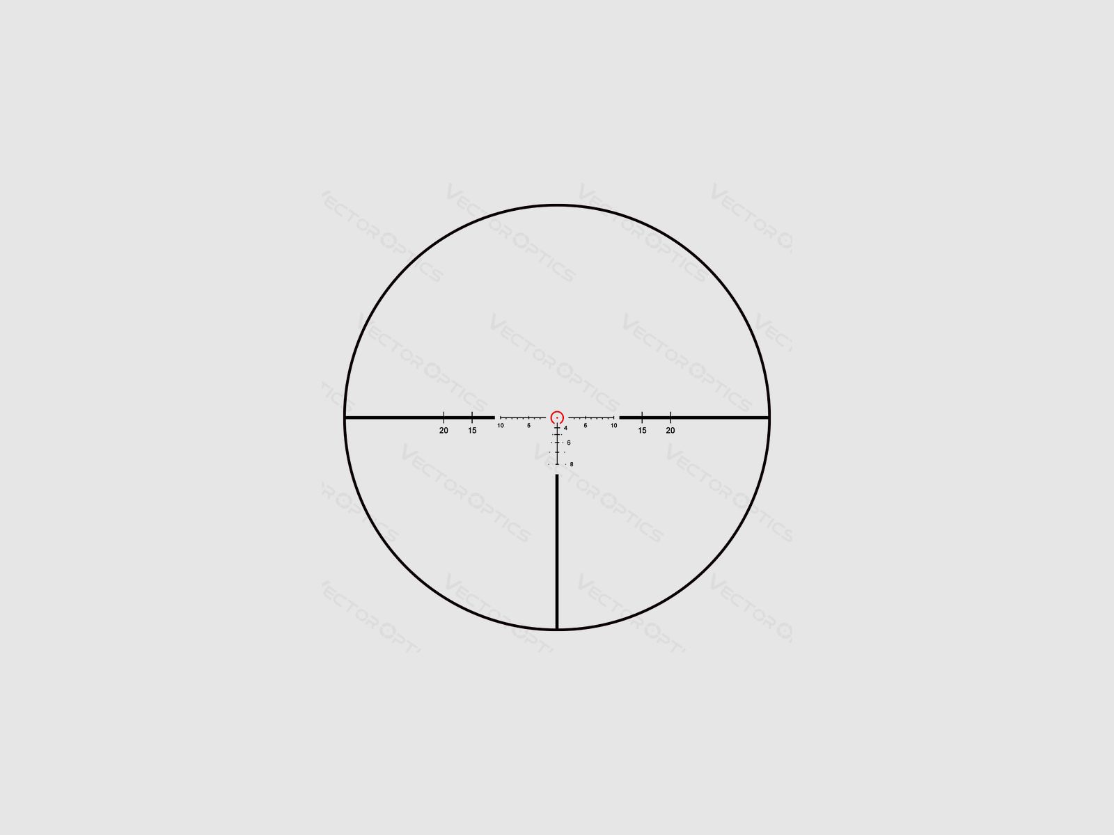 Continental X6 1-6x24 SFP Ret Tactical BDC, afbeelding 1 van 5