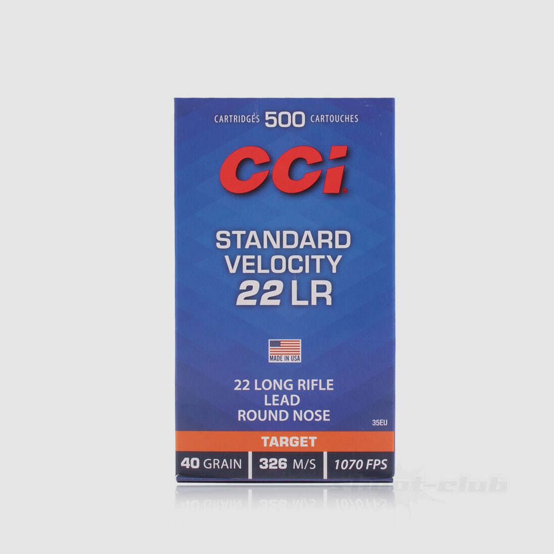 CCI Standard LRN 40grs 500st .22lr