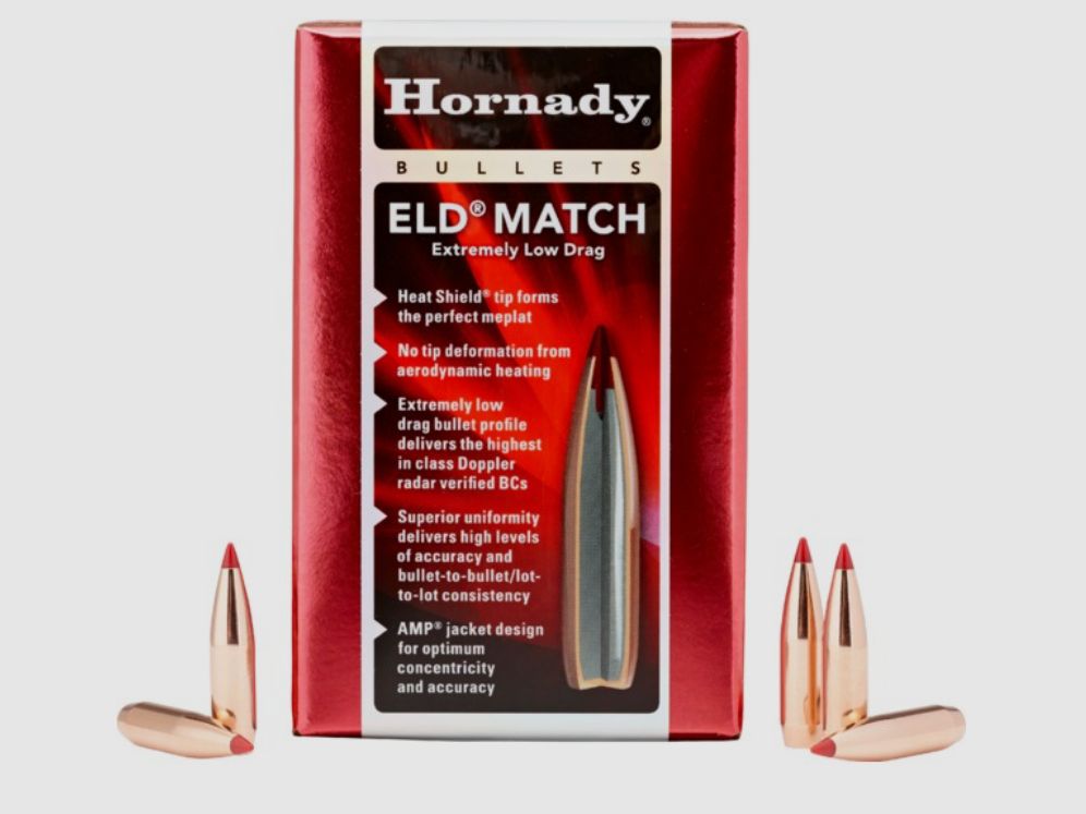 Hornady ELD Match Bullets 6.5 mm/.264 in 120 Grain Item 26175