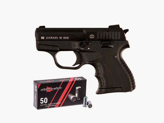 Pistolet Zoraki 906 à blanc 9 mm P.A.K. + cartouches à blanc