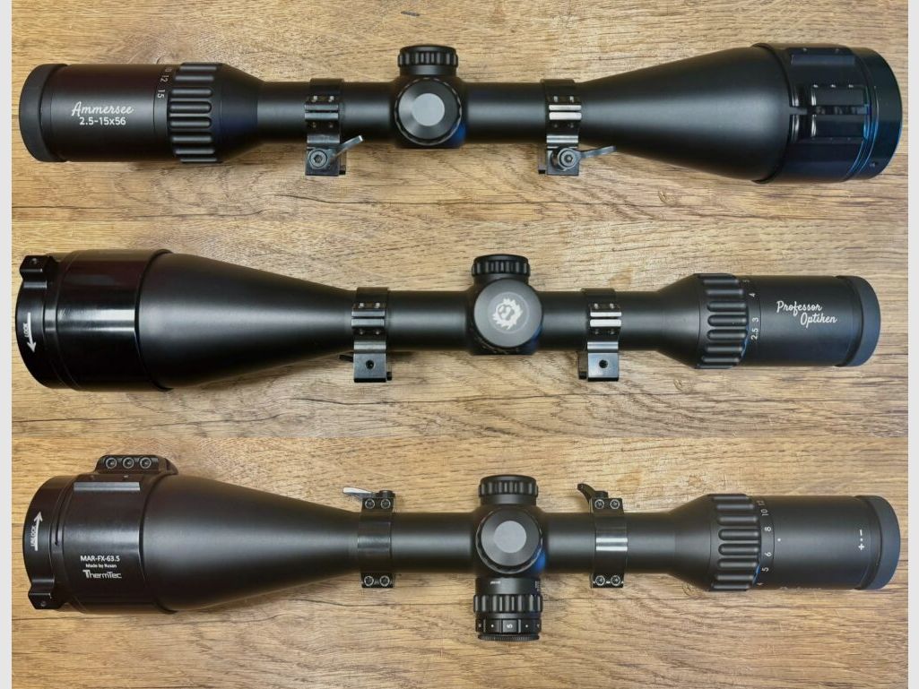 Professor Optiken Ammersee 2,5-15x56 HD mit Rusan und Montage