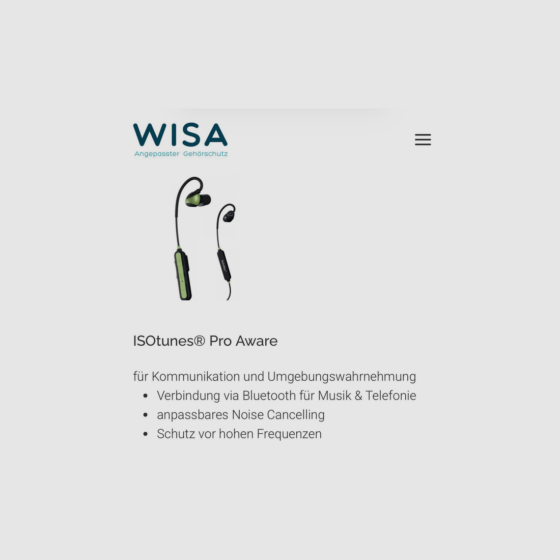 ISOtunes ProAware – protection auditive Bluetooth sur mesure