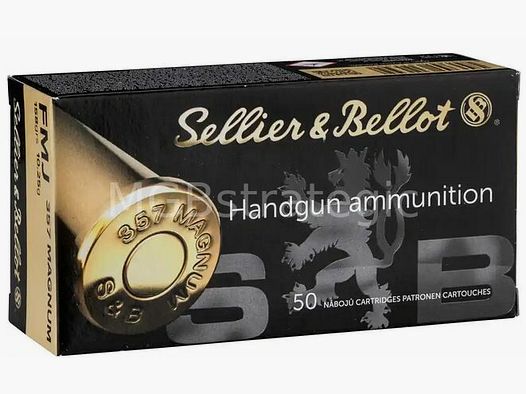 Sellier & Bellot .357 Mag. Vollmantel 10,24g/158grs. / .357 Magnum 20x 50 Stk - kein Versand, nur Abholung!