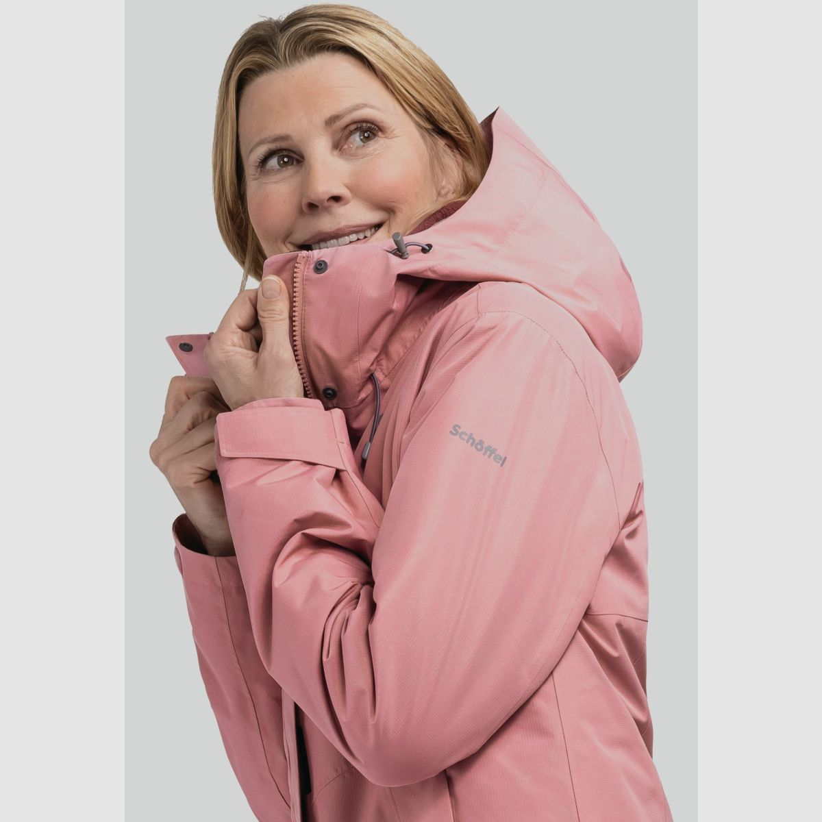 SCHÖFFEL Chaqueta de senderismo 3 en 1 Estilo Okere WMS Rosa