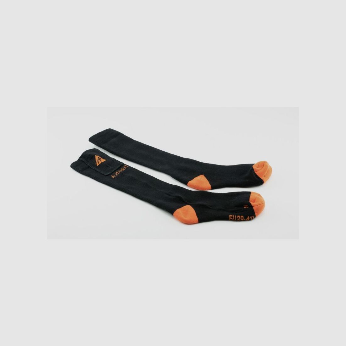 Alpenheat Beheizte Socken Schwarz/Orange