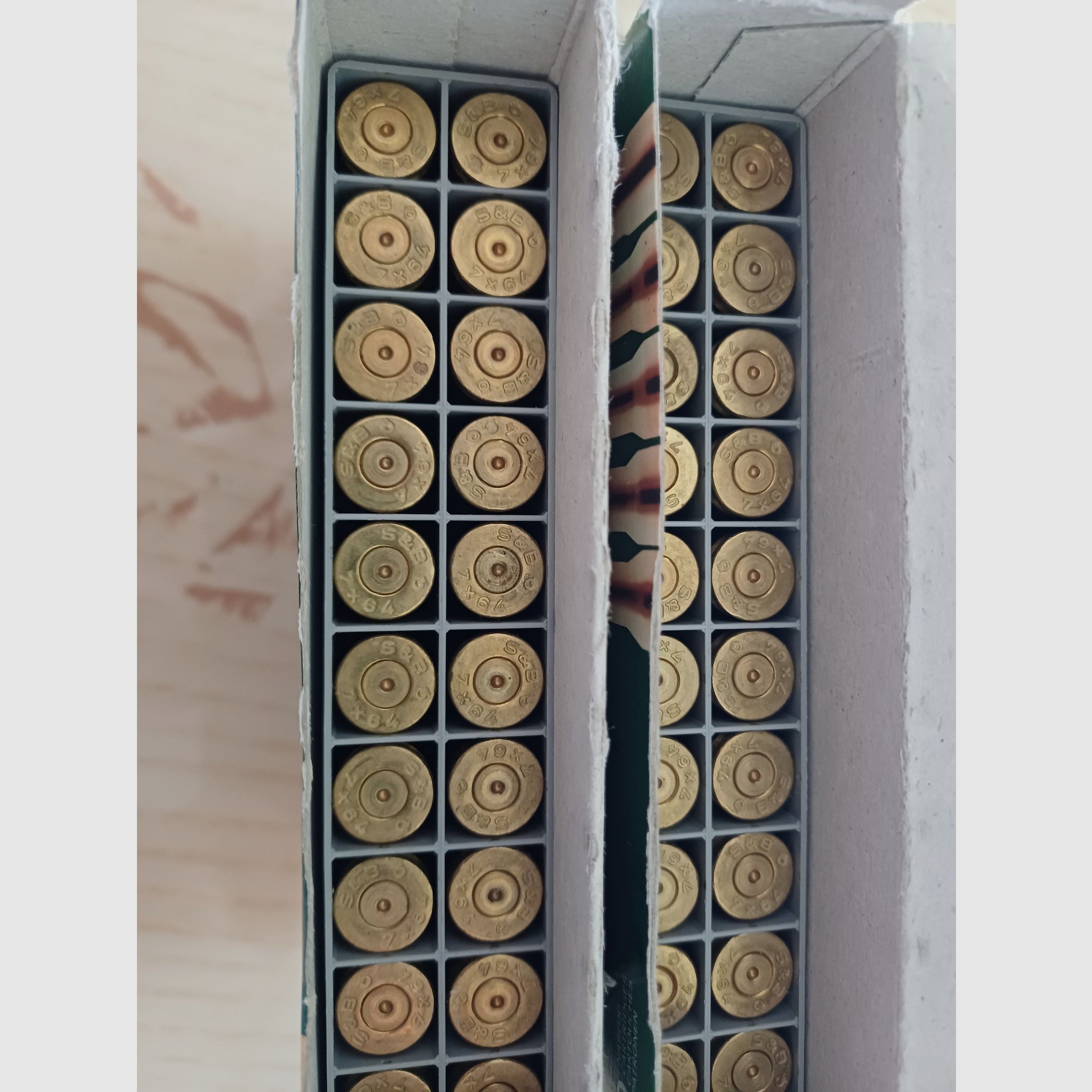 7x64 Hülsen 40 Stück