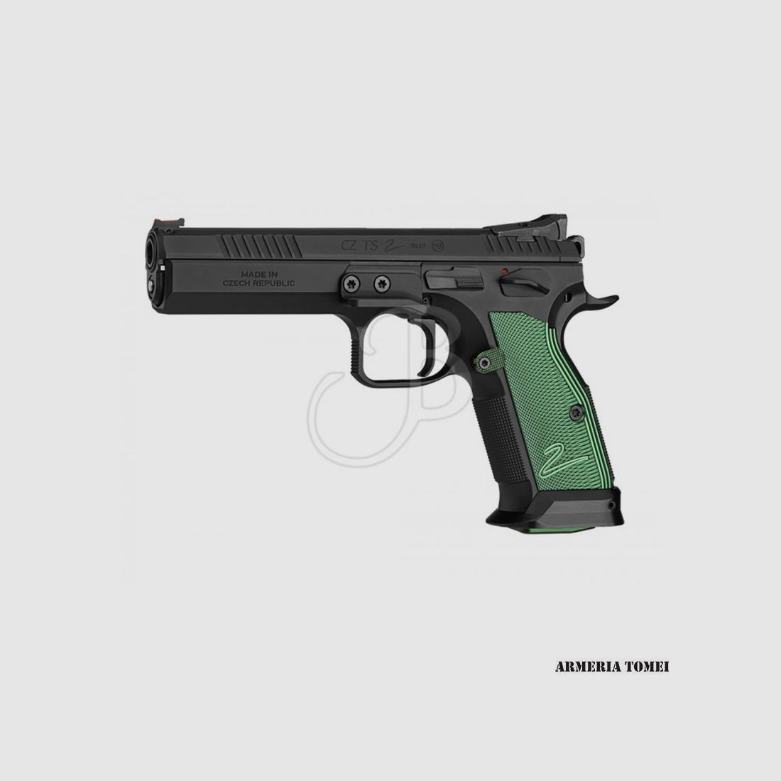 PISTOLE – CZ SEMIAUTO MOD.TS-2 GRÜN Kal.9X21 +2C(S), Bild 1 von 2