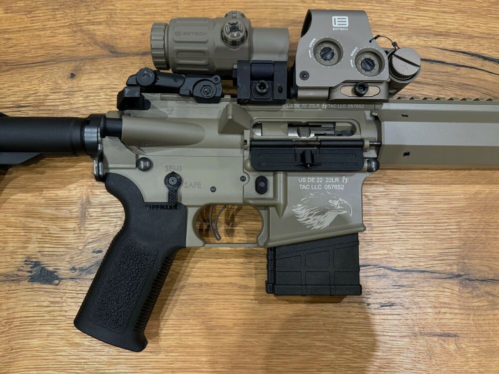 Tippmann M4-22 Elite GS Eagle FDE mit EOTECH EXPS3 -0 tan + G33 tan KSK-Spezial HHS VIII