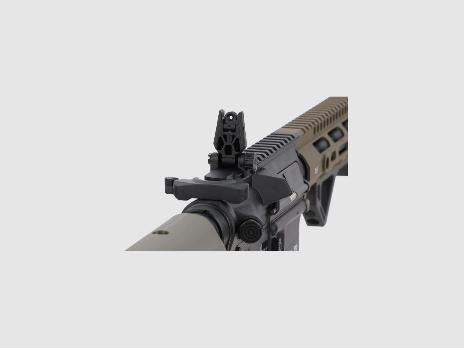 SA M4 Carbine M-LOK (SA-P20 PRIME™ Aster II ETU BLDC™) Rifle Airsoft Libre a partir de 18 - Negro/Oliva -F-