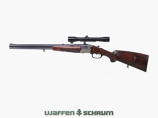 Heym Mod. 55 16/70-7x57R , ZF GECO 4x36 Abs. 1, SUHLER-Einhakmontage Vollchoke (i.A.)